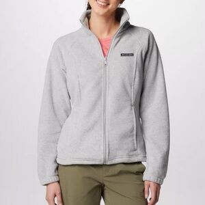 NWOT Columbia Grey Gray Benton Springs Full Zip Fleece Jacket (size M)